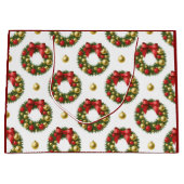 Weihnachtskranz Große Geschenktüte (Vorderseite)