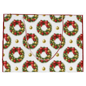 Weihnachtskranz Große Geschenktüte (Rückseite)