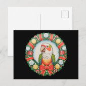 Weihnachtskranz Grüner Backenpapagei Weihnachten (Vorne/Hinten)