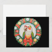 Weihnachtskranz Grüner Backenpapagei Weihnachten (Vorne/Hinten)