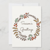 Weihnachtskranz - Grüße der Jahreszeit (Vorderseite)