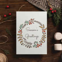 Weihnachtskranz - Grüße der Jahreszeit