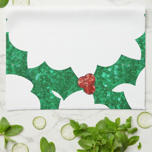 Weihnachtskranz Handtuch (Gefaltet)