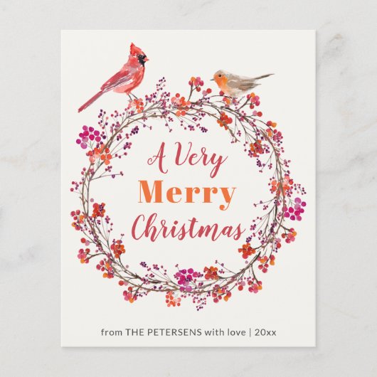 Weihnachtskranz im rustikalen Stil Flyer (Vorne)