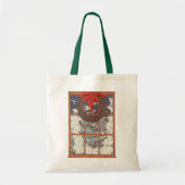 Weihnachtskranz im Schnee Tragetasche (Vorne)