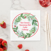 Weihnachtskranz im Wasser CUSTOM Serviette (Beispiel)