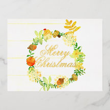 Weihnachtskranz in Aquarellfarbe. Pastel. Personal