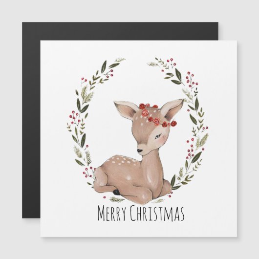 Weihnachtskranz - individuell anpassbare Karte (Vorne/Hinten)