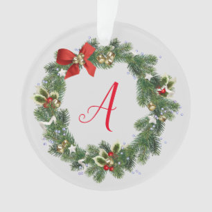 Weihnachtskranz Initial Acryl-Ornament Ornament