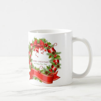 WeihnachtsKranz Kaffeetasse