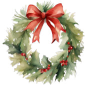 Weihnachtskranz Keramik Ornament