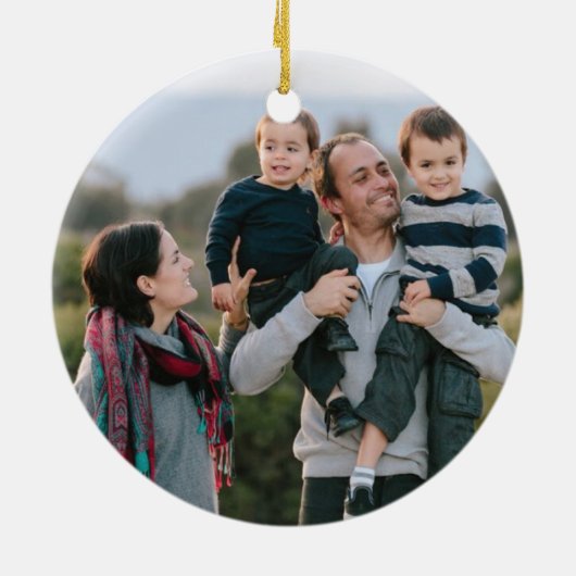 Weihnachtskranz Keramik Ornament - Berry (Hinten)