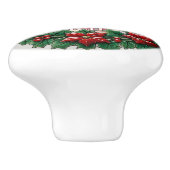 Weihnachtskranz Keramikknauf (Seitenansicht)