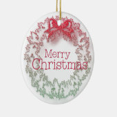 Weihnachtskranz Keramikornament (Rechts)