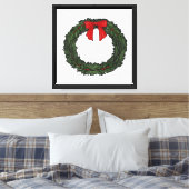 Weihnachtskranz Klassisch Leinwanddruck (Insitu (Schlafzimmer))