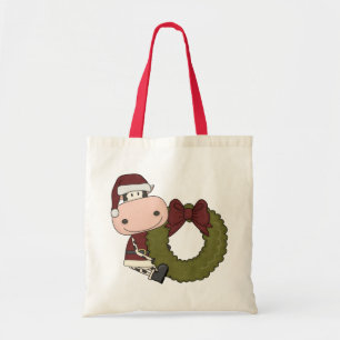 WeihnachtsKranz-Kuh-Geschenk-Tasche Tragetasche