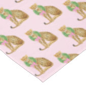 Weihnachtskranz Leopard  Tischdecke (Schrägansicht)