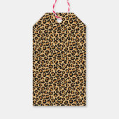 Weihnachtskranz Leopard Wappen Monogramm Geschenkanhänger (Rückseite)