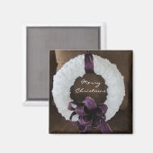 Weihnachtskranz Magnet (Vorderseite/Rückseite)