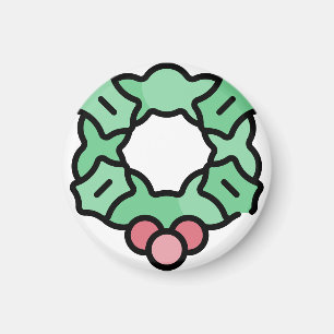 Weihnachtskranz Magnet