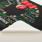 Weihnachtskranz mit benutzerdefinierten Wörtern un Sherpadecke (3/4)