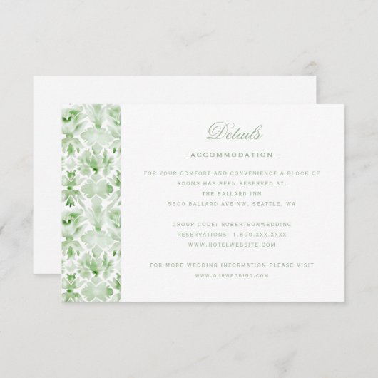 Weihnachtskranz mit Candy Cane Bow Details Dankeskarte (Vorne/Hinten)