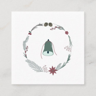 Weihnachtskranz mit einer Glocke Rabattkarte