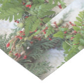 Weihnachtskranz mit Farnen Mittelgroßer Tischläufer (Ecke)