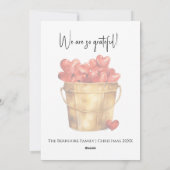 Weihnachtskranz mit Herzensriegel Feiertagskarte (Rückseite)