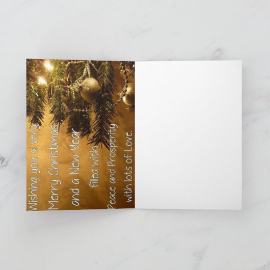 Weihnachtskranz mit Mistletoe Feiertagskarte (Innenseite)