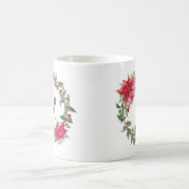 Weihnachtskranz mit Monogramm Kaffeetasse (Mittel)