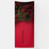 Weihnachtskranz mit roten Beeren Banner (Vertikal)