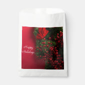 Weihnachtskranz mit roten Beeren Geschenktütchen (Vorderseite)