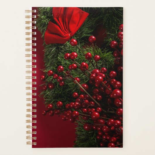 Weihnachtskranz mit roten Beeren Planer (Vorderseite)