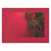 Weihnachtskranz mit roten Beeren Tischdecke (Vorderseite (Horizontal))