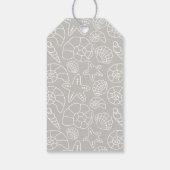 Weihnachtskranz-Monogramm der Muschel an der Küste Geschenkanhänger (Rückseite)