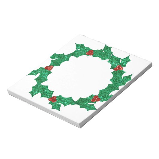 Weihnachtskranz Notizblock (Rotiert)