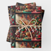 Weihnachtskranz, Nutcracker und Geschenkpapier Set (Beispiel)