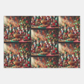 Weihnachtskranz, Nutcracker und Geschenkpapier Set (Vorderseite)