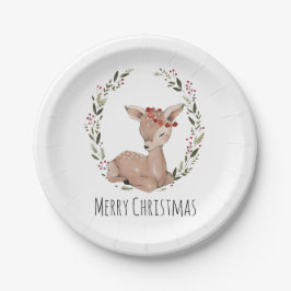 Weihnachtskranz Pappteller