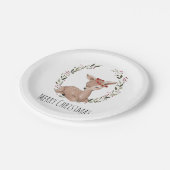 Weihnachtskranz Pappteller (Schrägansicht)