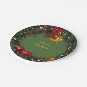 WeihnachtsKranz Pappteller