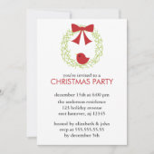 Weihnachtskranz-Party Einladungen (Vorderseite)