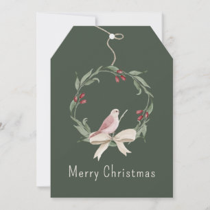 Weihnachtskranz Personalisiert Feiertagskarte
