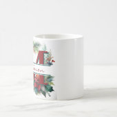 Weihnachtskranz personalisiert kaffeetasse (Mittel)