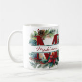 Weihnachtskranz personalisiert kaffeetasse (Links)