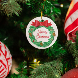 Weihnachtskranz Personalisiert Ornament Aus Metall