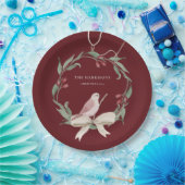 Weihnachtskranz Personalisiert Pappteller (Party)