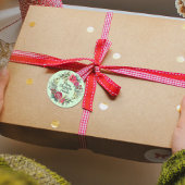 Weihnachtskranz personalisierter Aufkleber für die