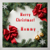 Weihnachtskranz Poster (Vorne)